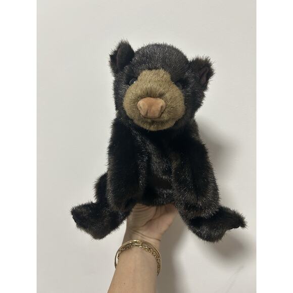 FOLKMANIS Brown Bear Cub Puppet About 10" Tall Seated Position Claws On Paws - Picture 1 of 5
